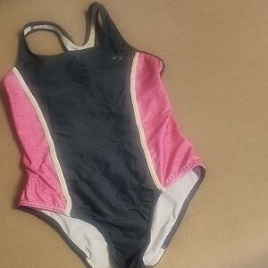 Speedo Black and Pink Swimsuit